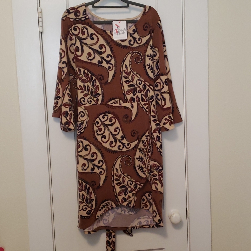 Paisley print dress